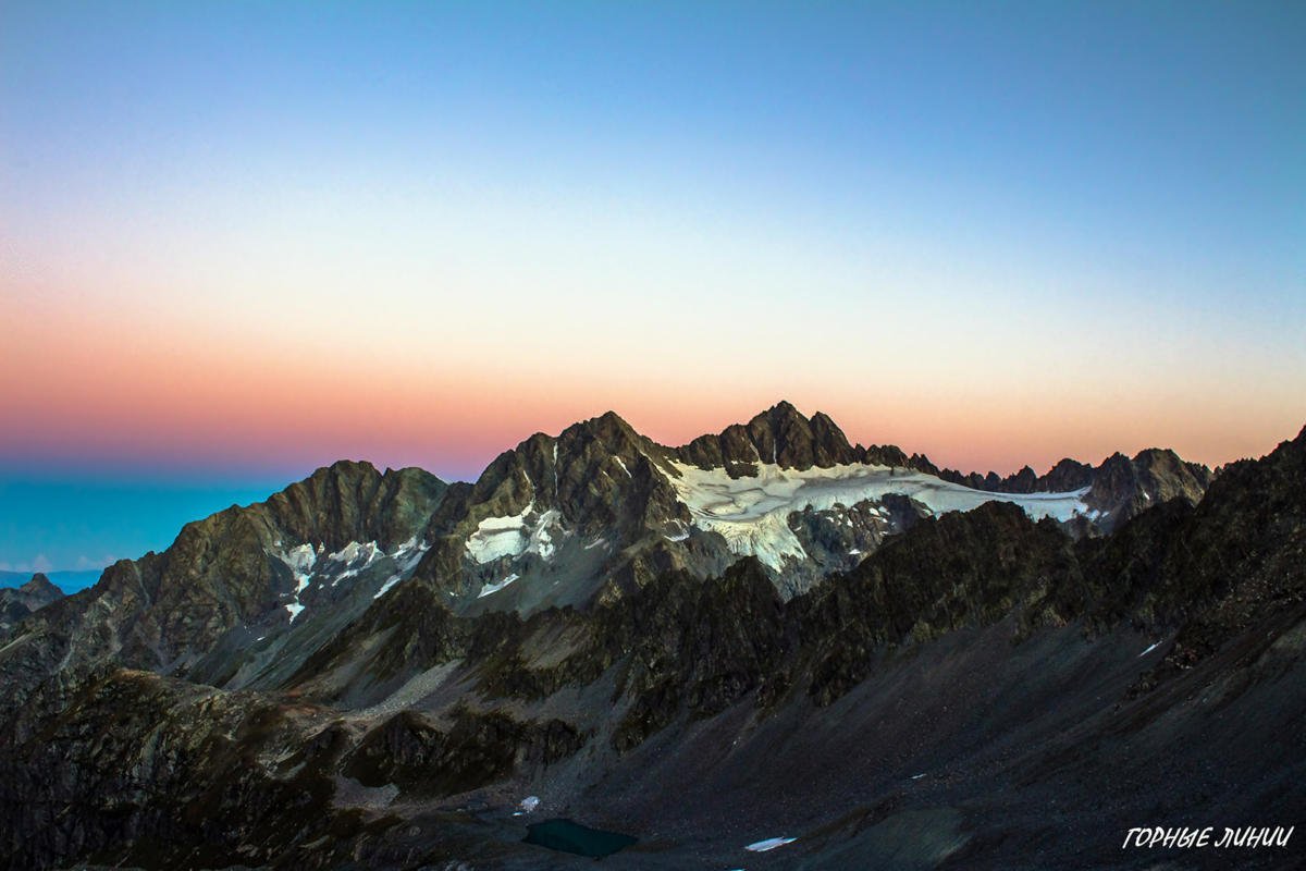 Панорама Сочи закат горы
