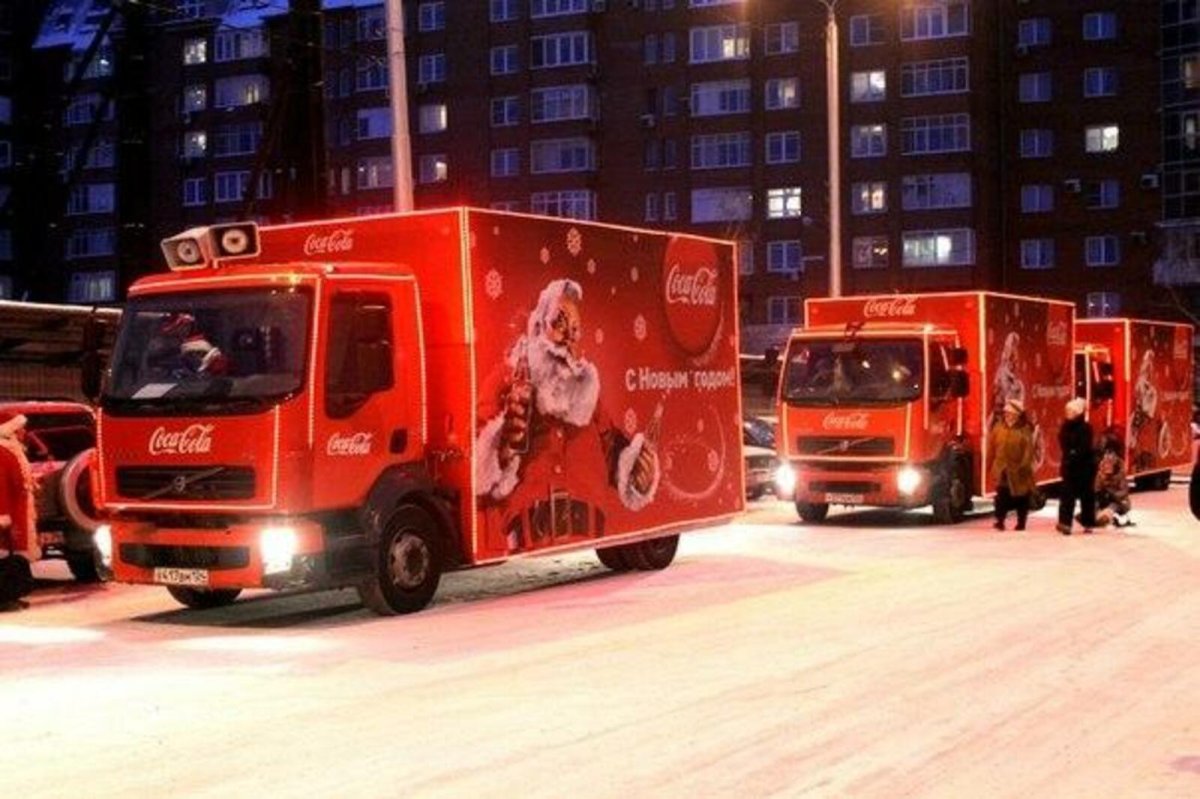 Грузовики Кока кола Караван