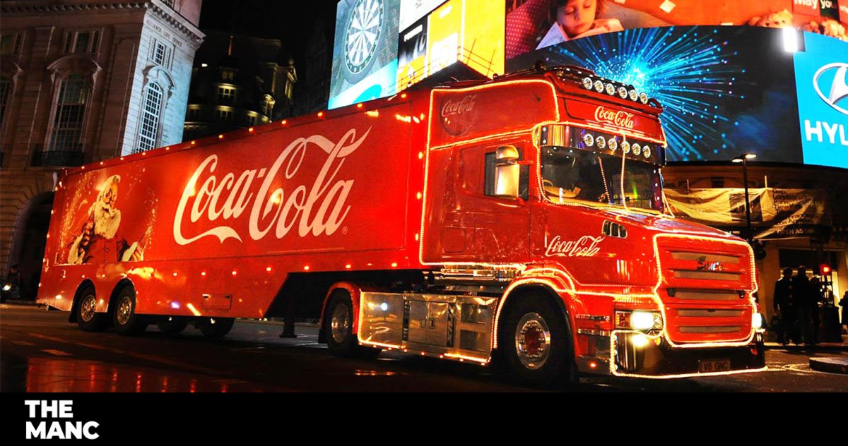 Новогодний грузовик Кока-кола