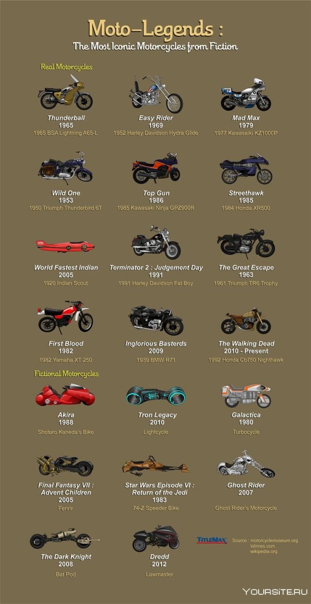 Инфографика Harley Davidson