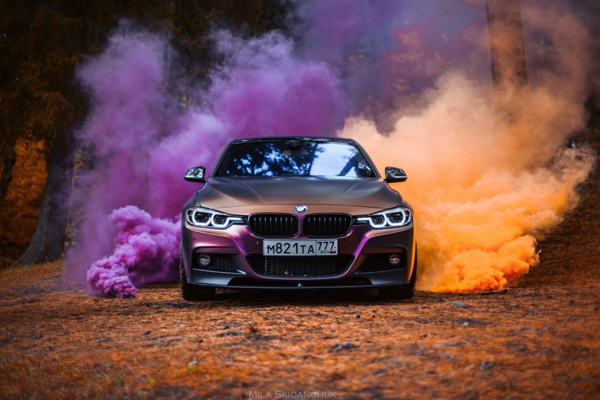 BMW m5 f90 в дыму