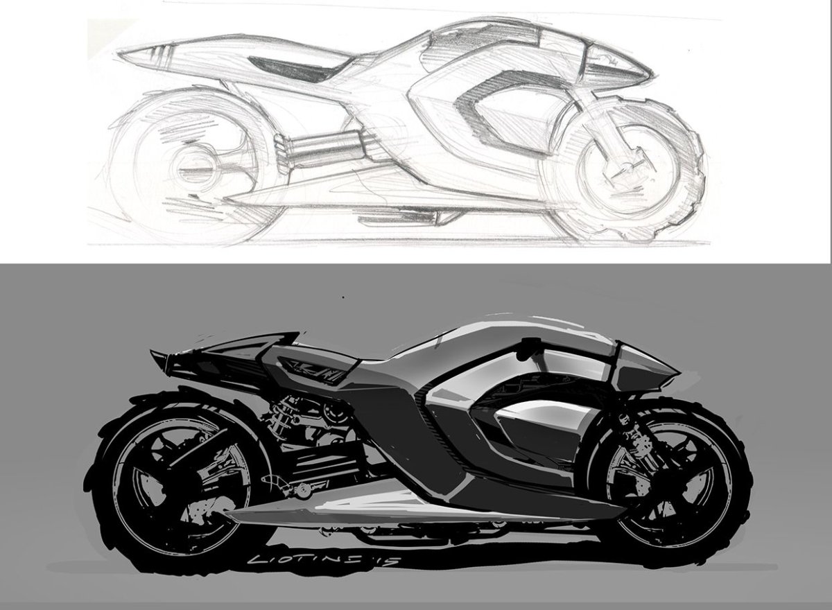 Мотоцикл концепт арт