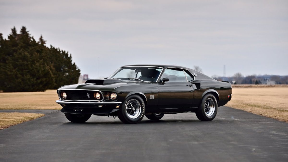 Ford Mustang Boss 429 1969 чёрный