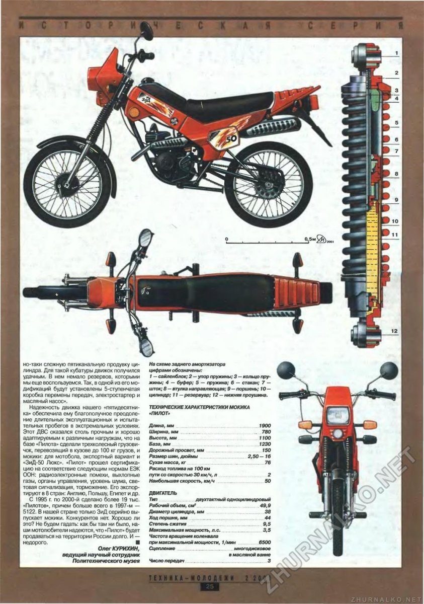 ЗИД 50 пилот чертеж рама