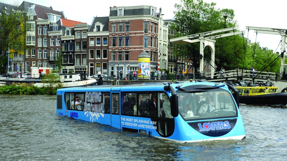 Автобус амфибия Амстердам