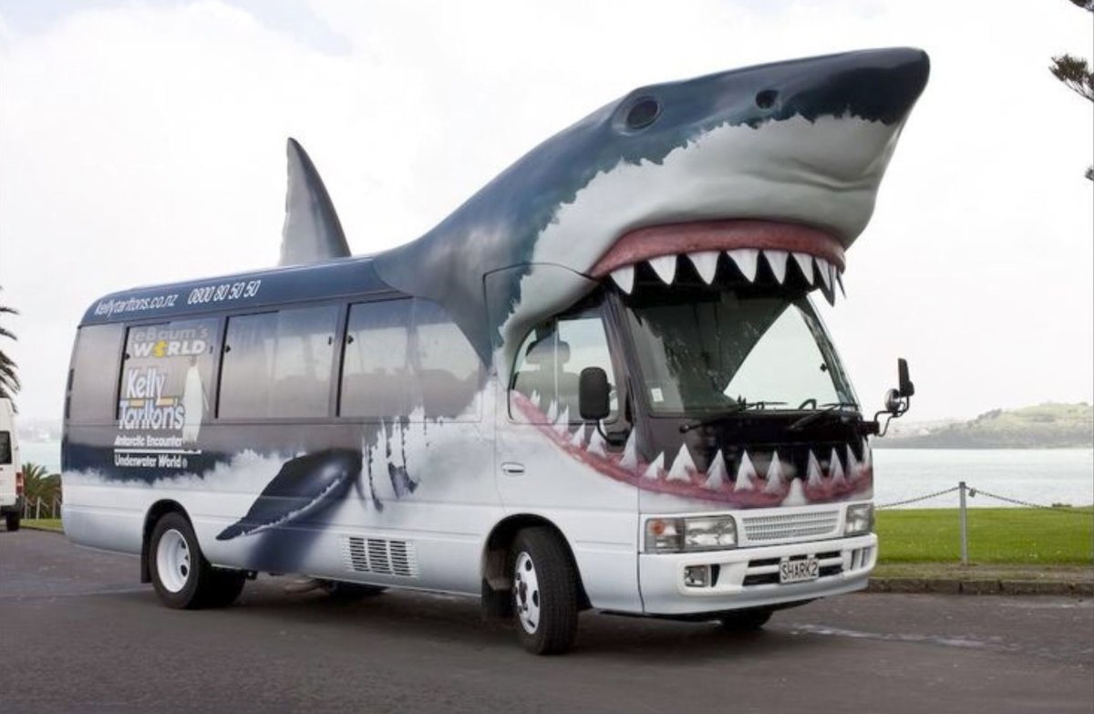 Машина в виде акулы