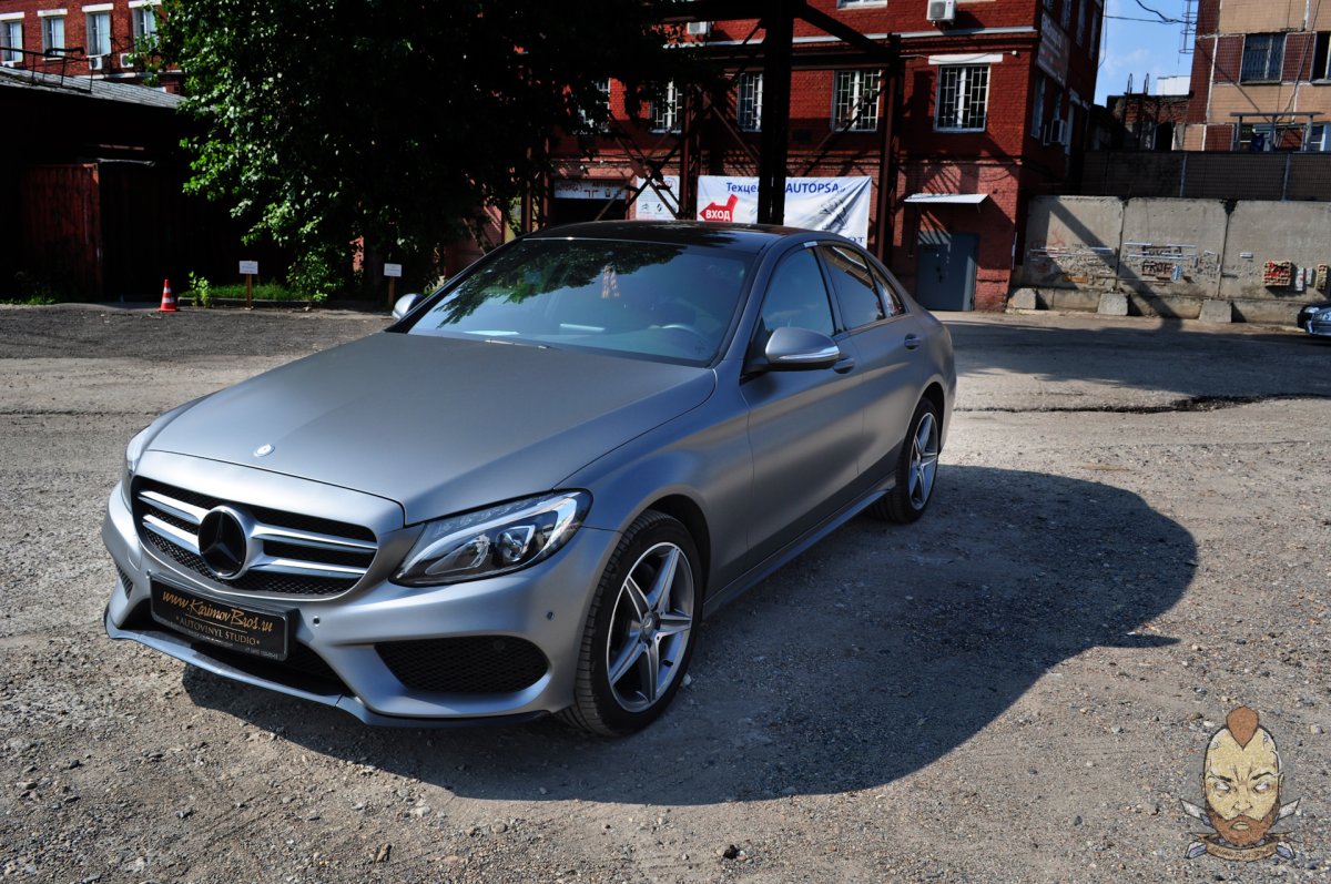 Мерседес е200 серый матовый цвет