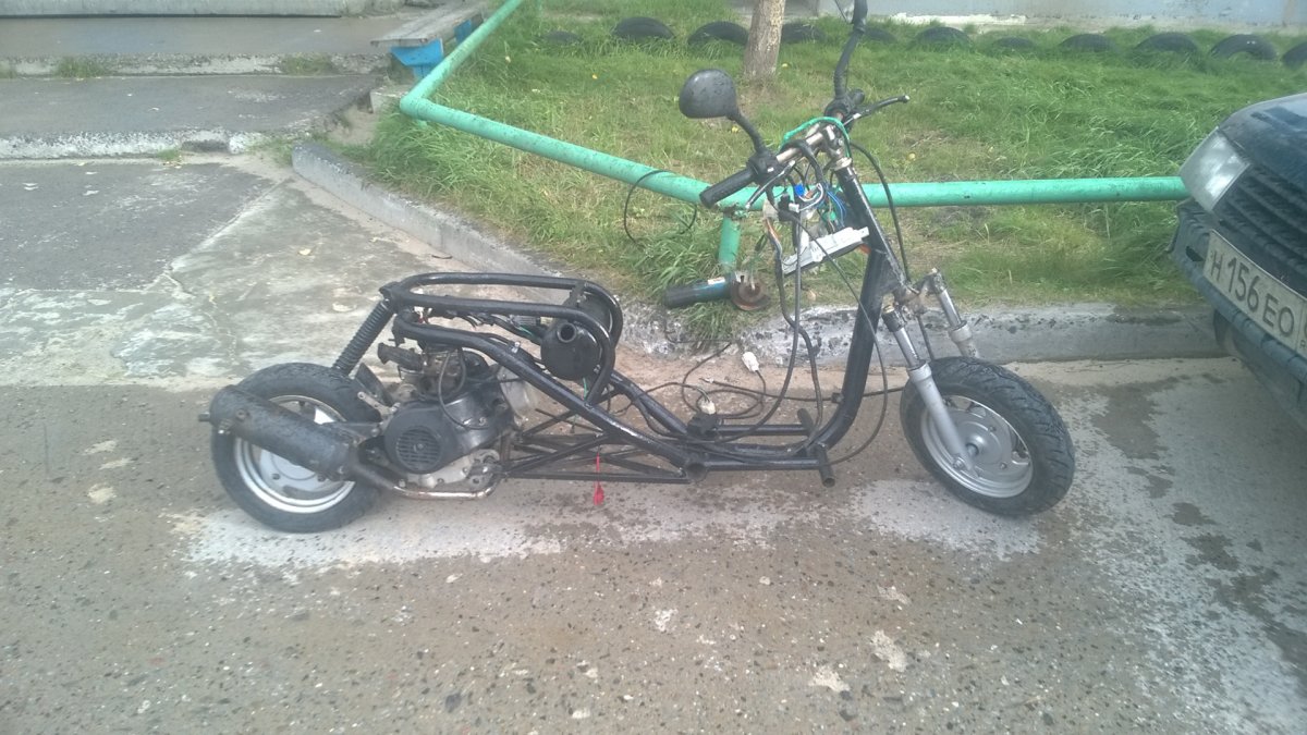 Мопед из скутера