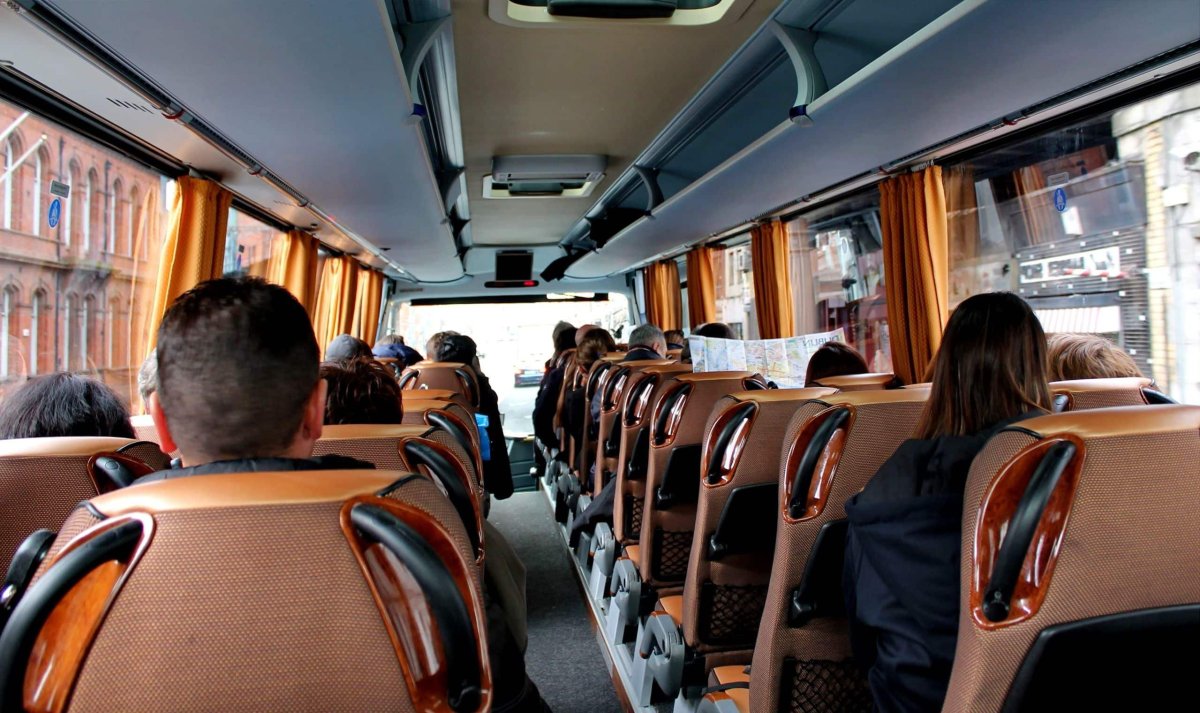 Туристический автобус изнутри