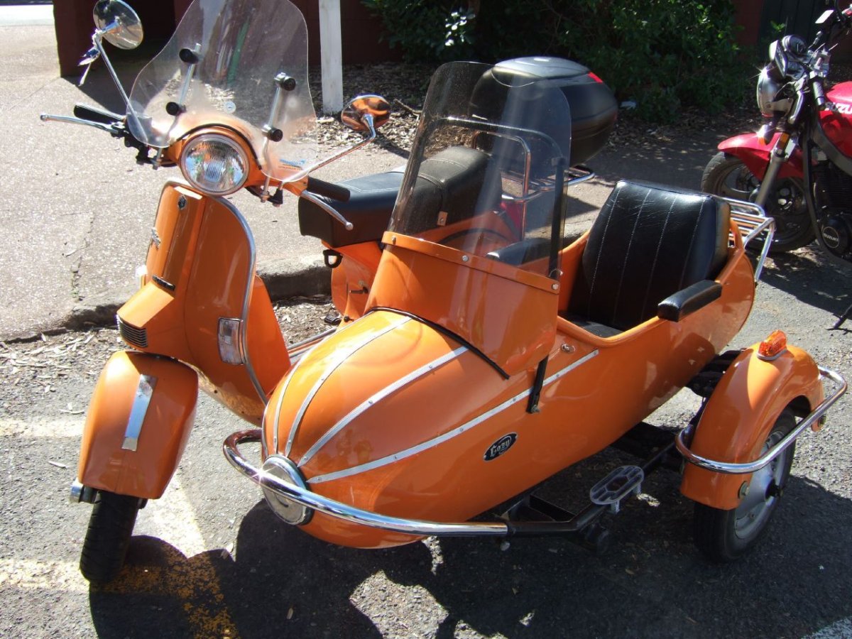 Scooter with Sidecar