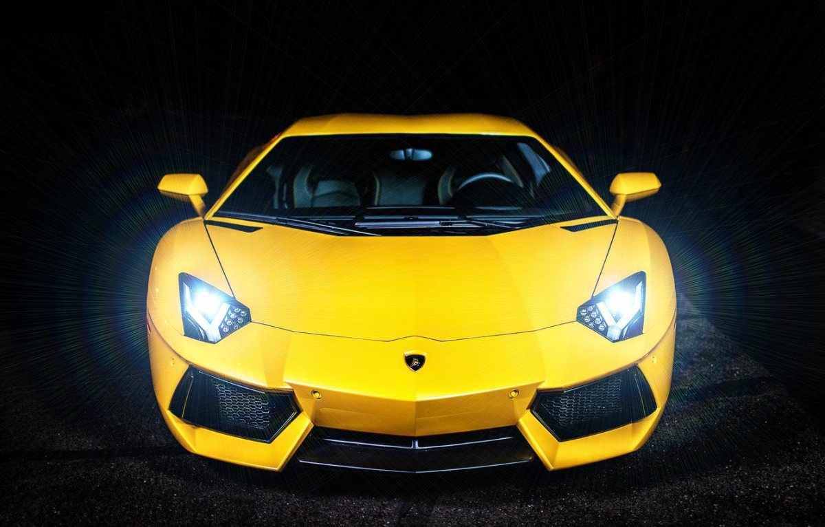 Жёлтый Ламборгини авентадор lp700-4