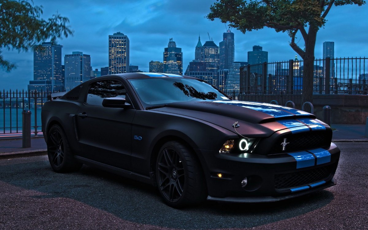 Форд Мустанг gt 500 черный