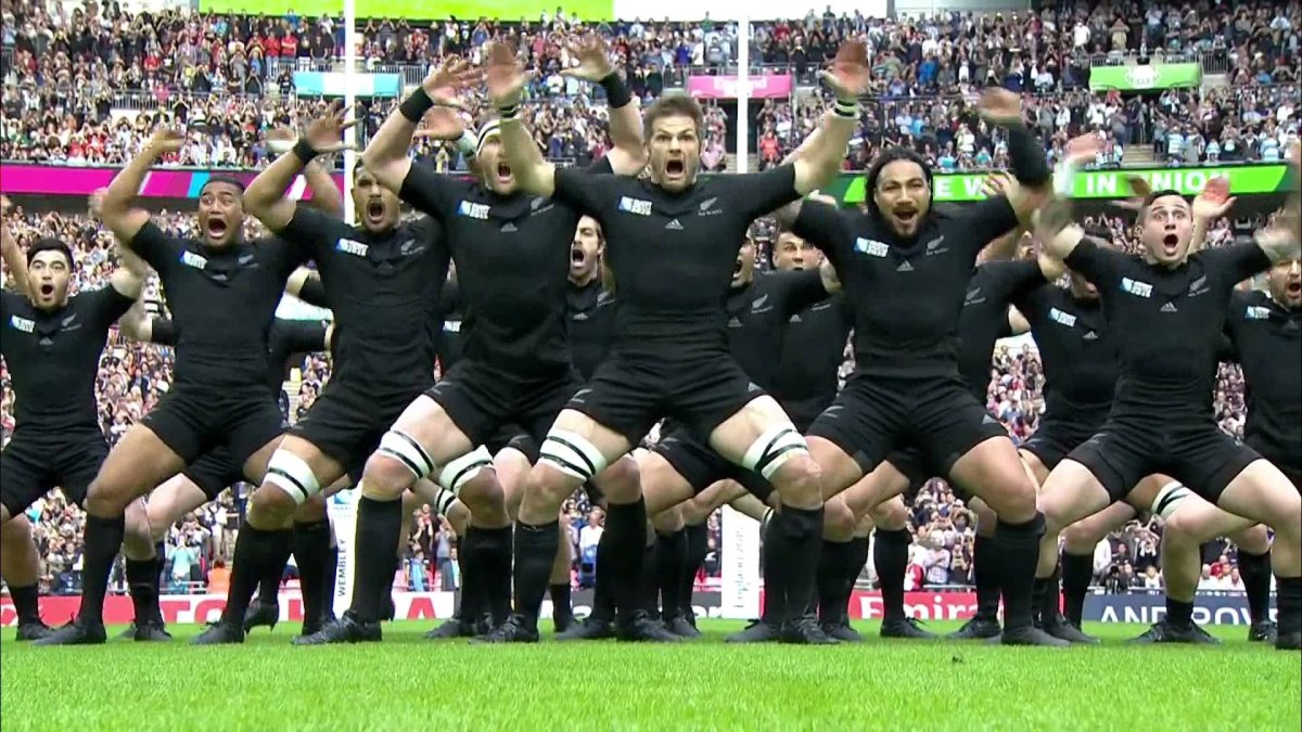 Команда регби Maori all Blacks Haka