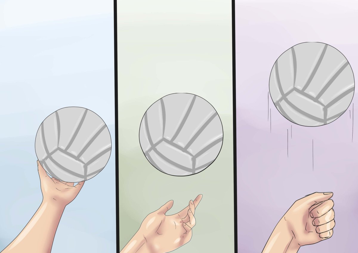 Референс руки волейбол нижняя подача