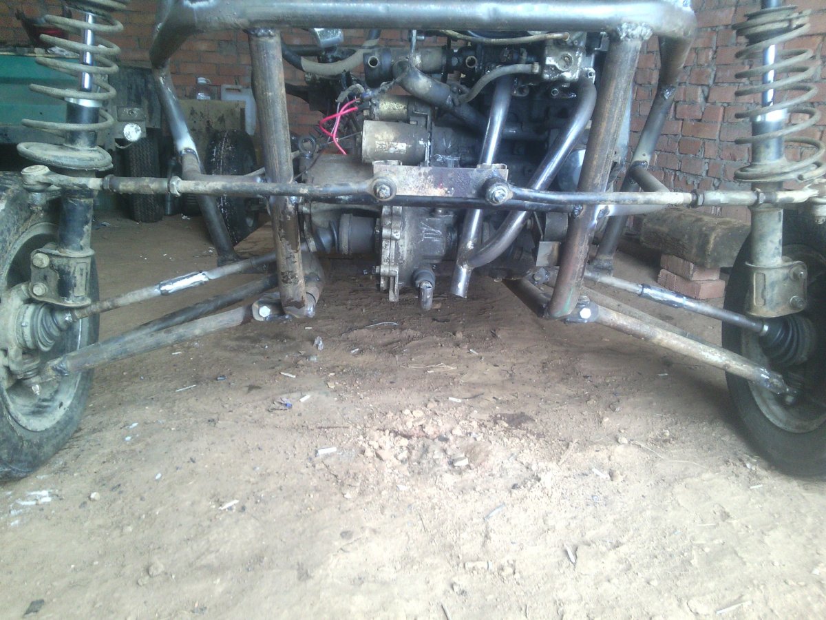 Передняя подвеска ВАЗ 2109 на минитрактор