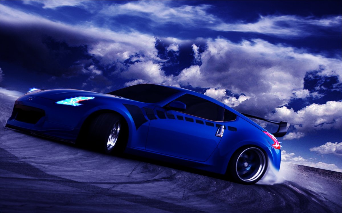 Nissan 350z Drift индиго цвет