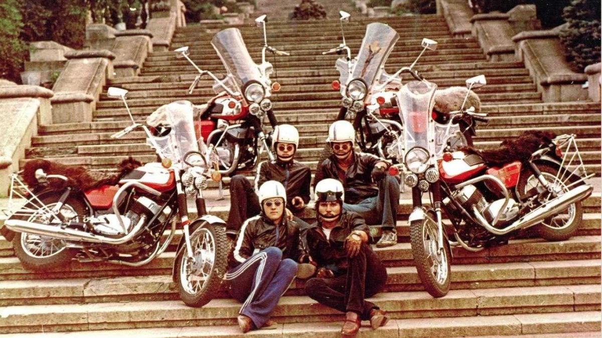 Рокеры 80-х СССР мотоциклисты