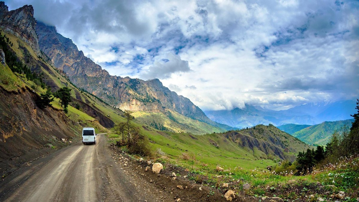 Дороги в горной Ингушетии