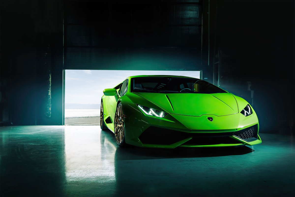 Lamborghini Huracan зеленый