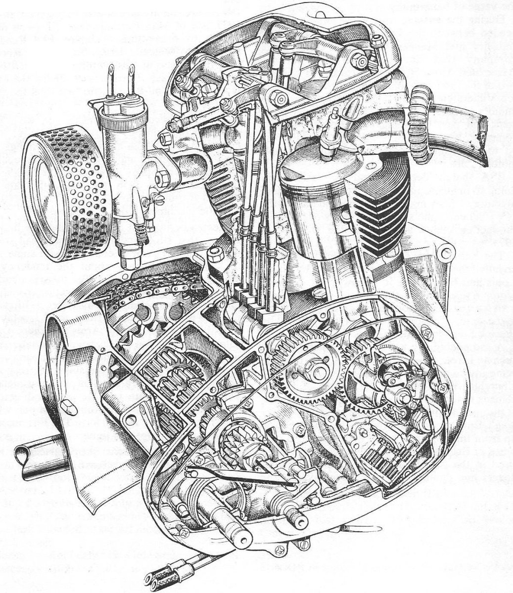 Чертеж двигателя мопеда s-62