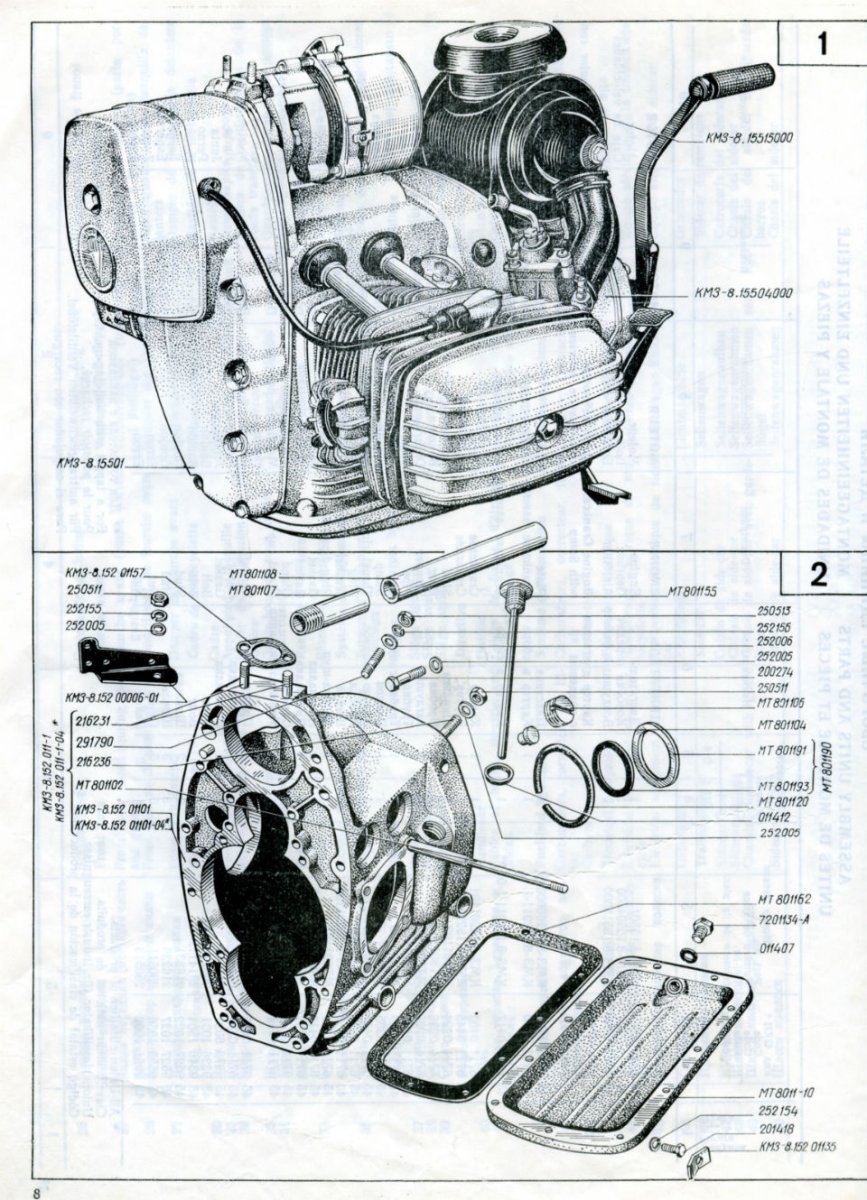 Двигатель Днепр МТ-10 схема