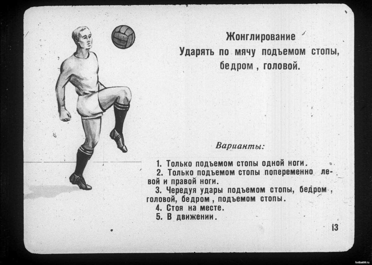 Жонглирование мячом в футболе