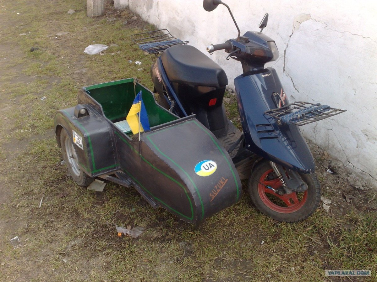 Honda Dio с коляской