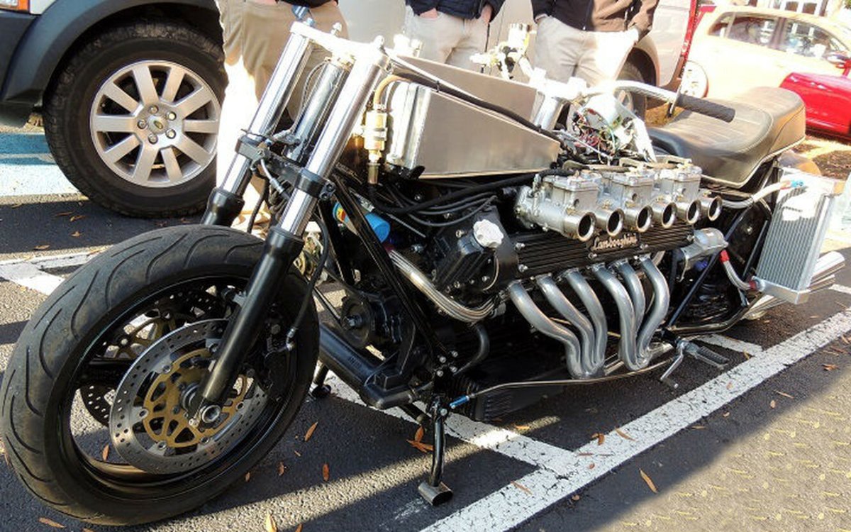 Мотоцикл с двигателем v12
