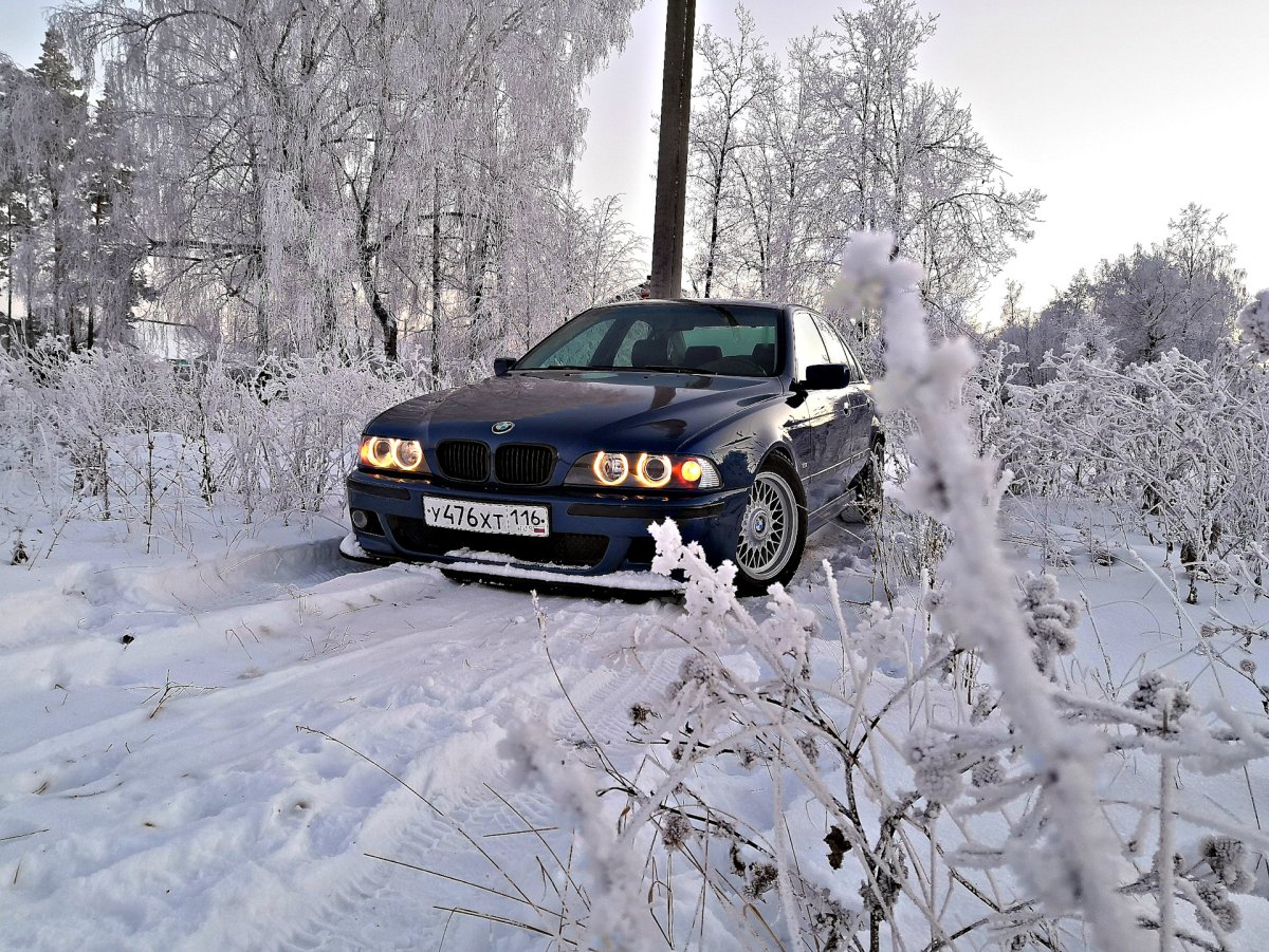 BMW e39 m5 зима