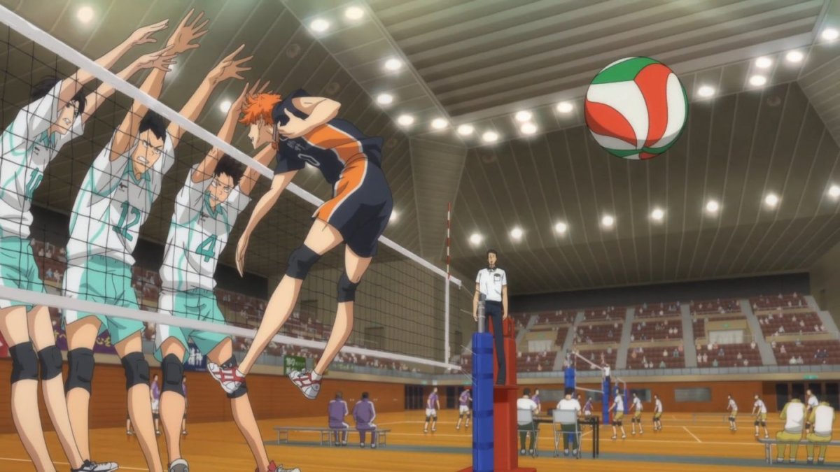 Волейбол Карасуно атака Хинаты