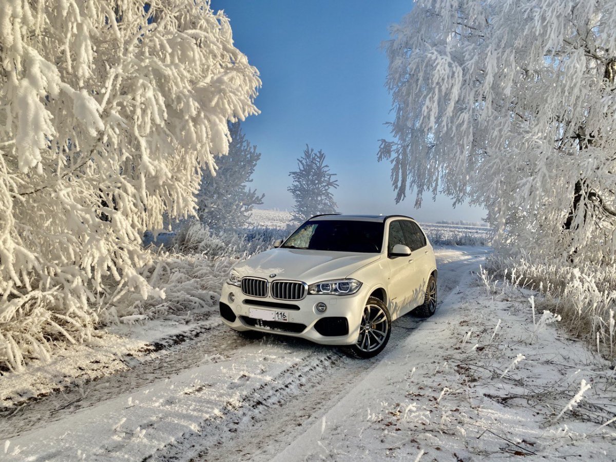 Фото БМВ зимой