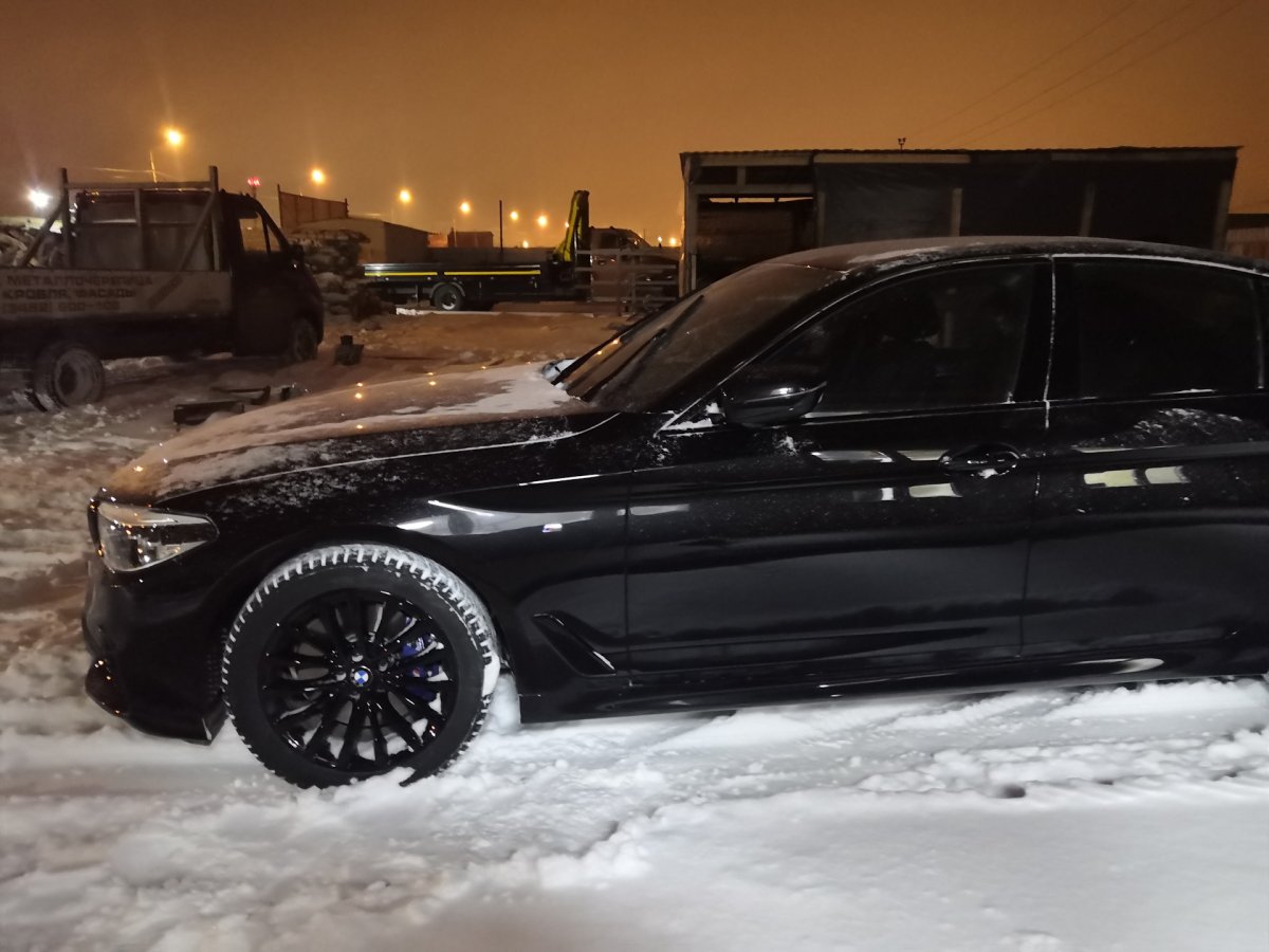 BMW f30 черная тонированная