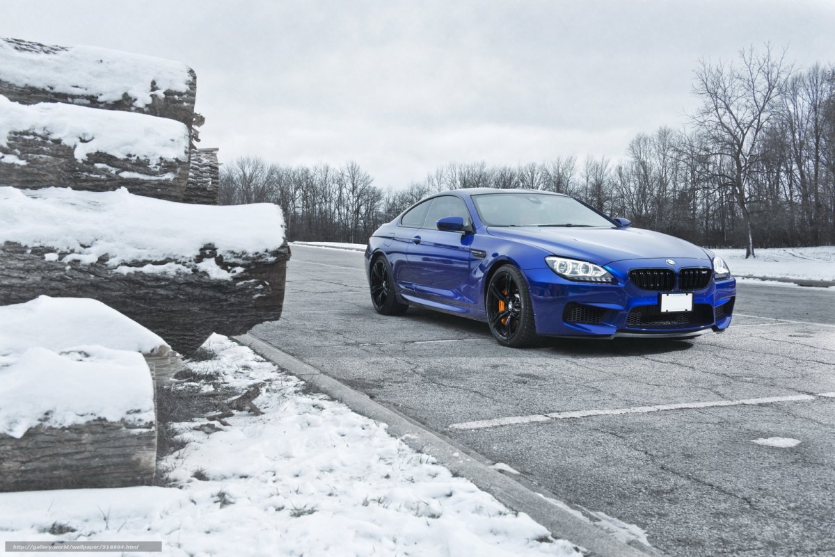 BMW m6 зима