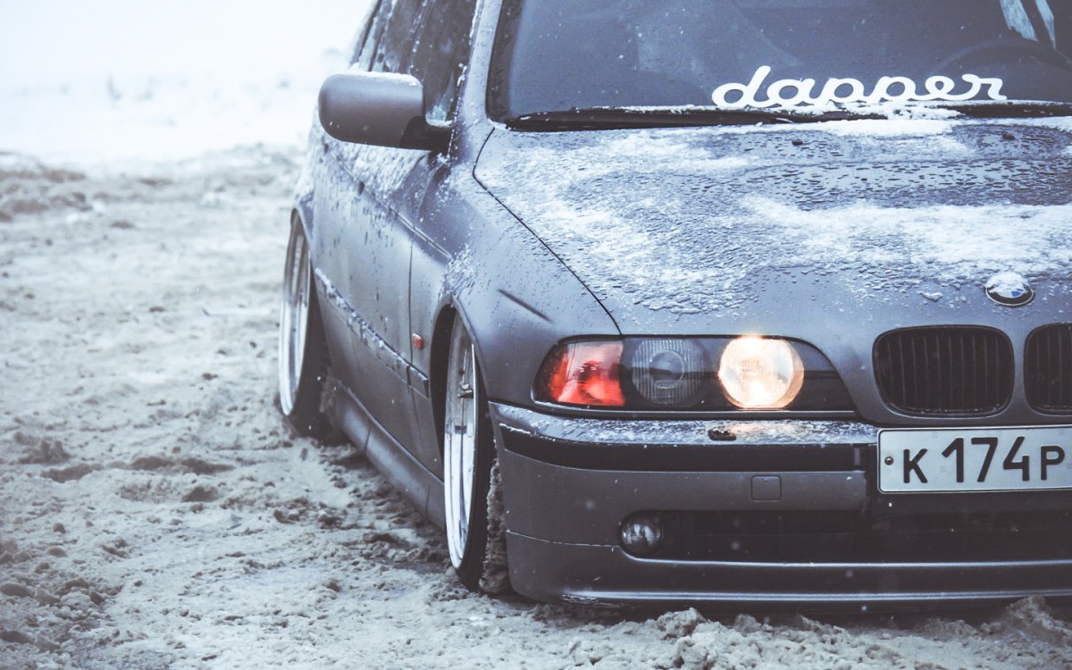 BMW e38 зима