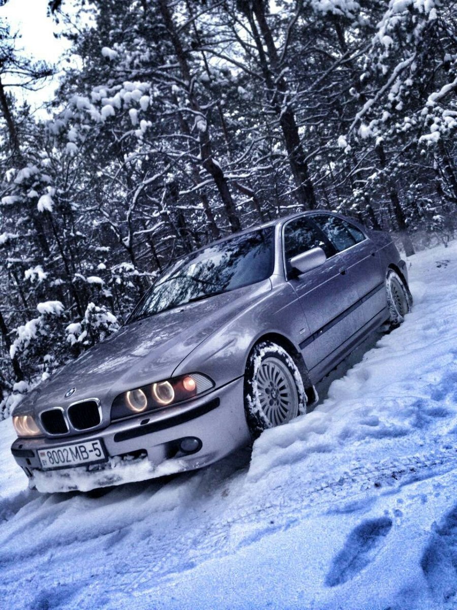 BMW e39 зима