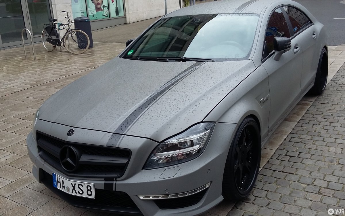 Мерседес CLS 63 AMG серый матовый