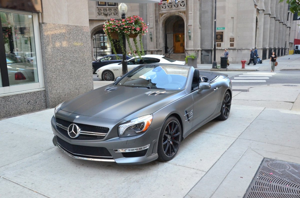 Mercedes sl65 серый