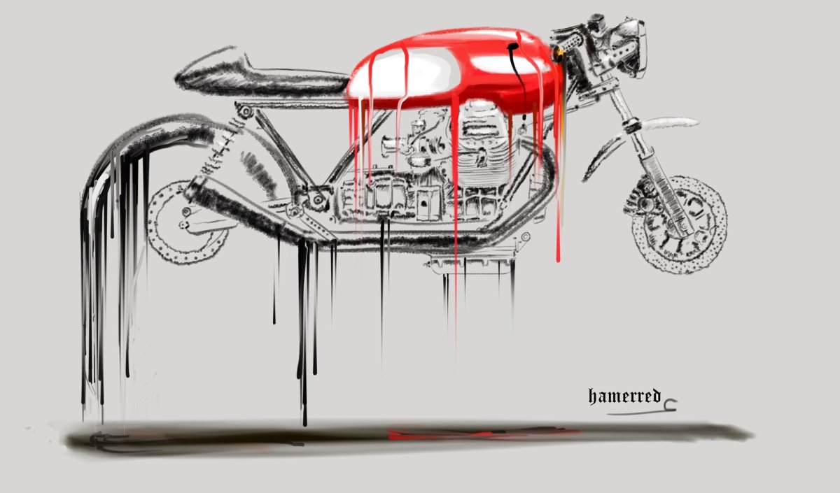 Необычные мотоциклы рисунок