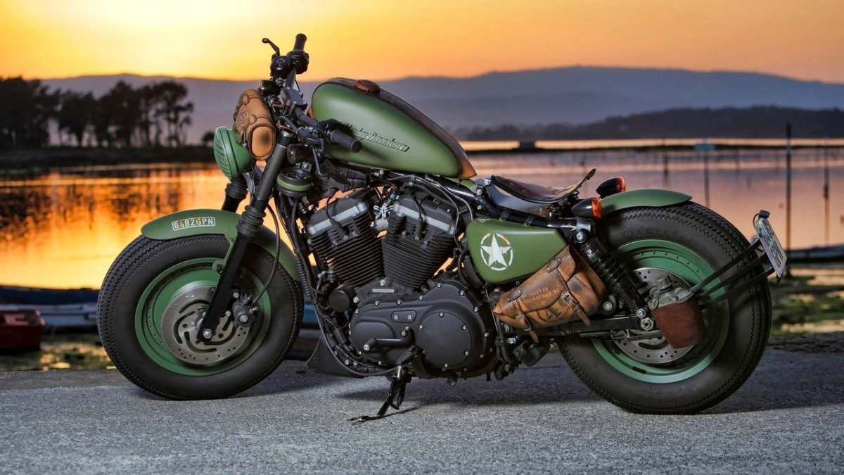 Harley Davidson Iron 883 зеленый