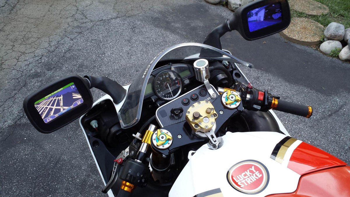 Кастом зеркала на мотоцикл