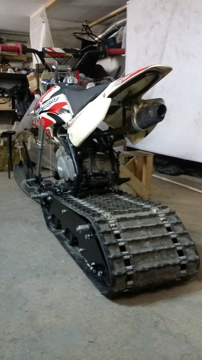 Гусеница на питбайк 125 кубов