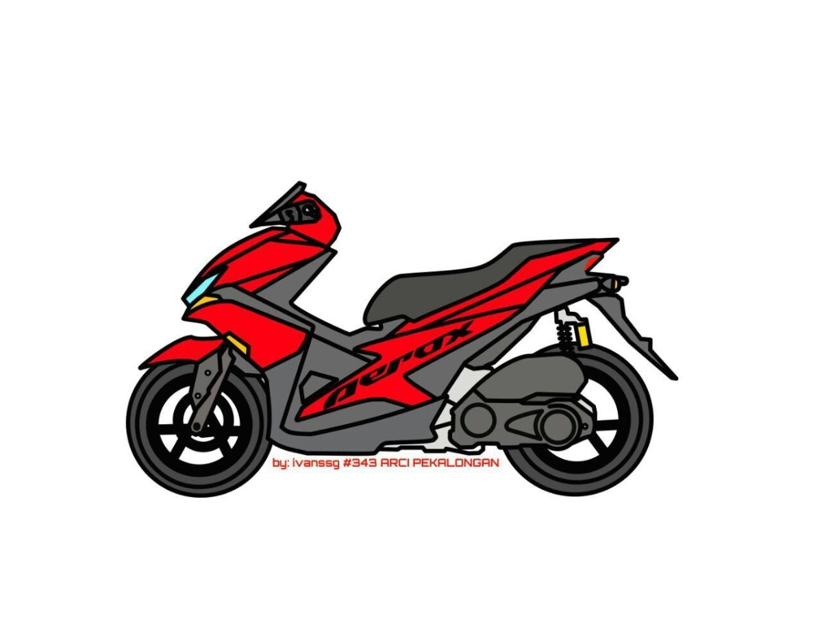 Yamaha Aerox рисунок