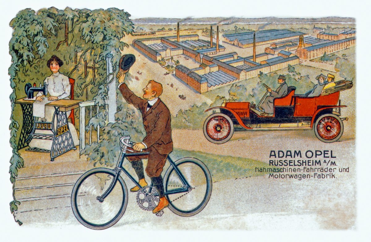 Первые велосипеды Адама Опеля
