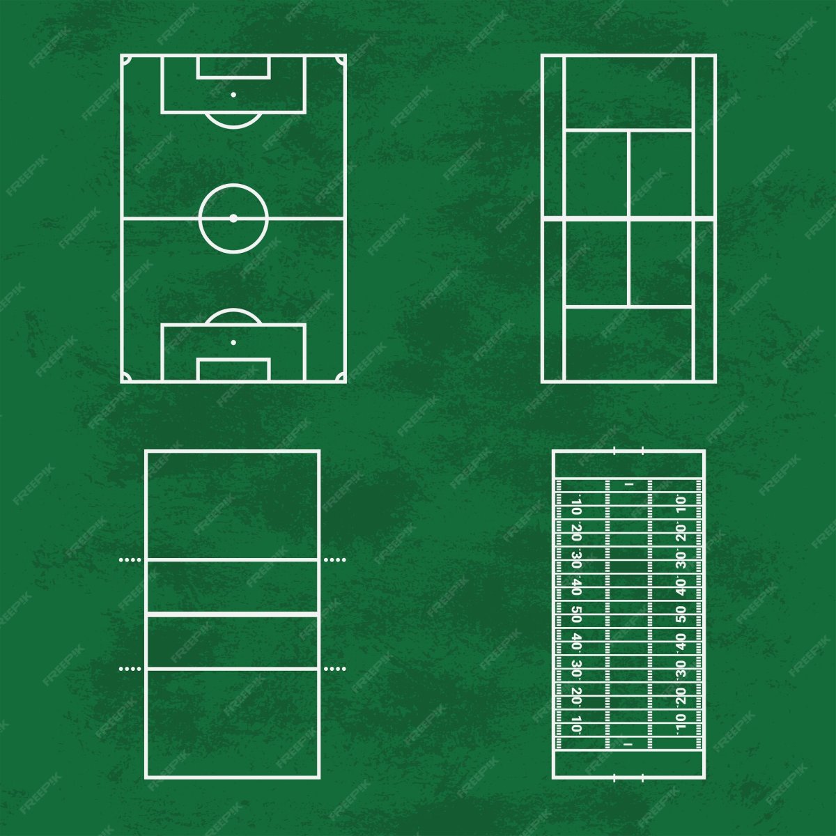 Спортивная площадка вид сверху