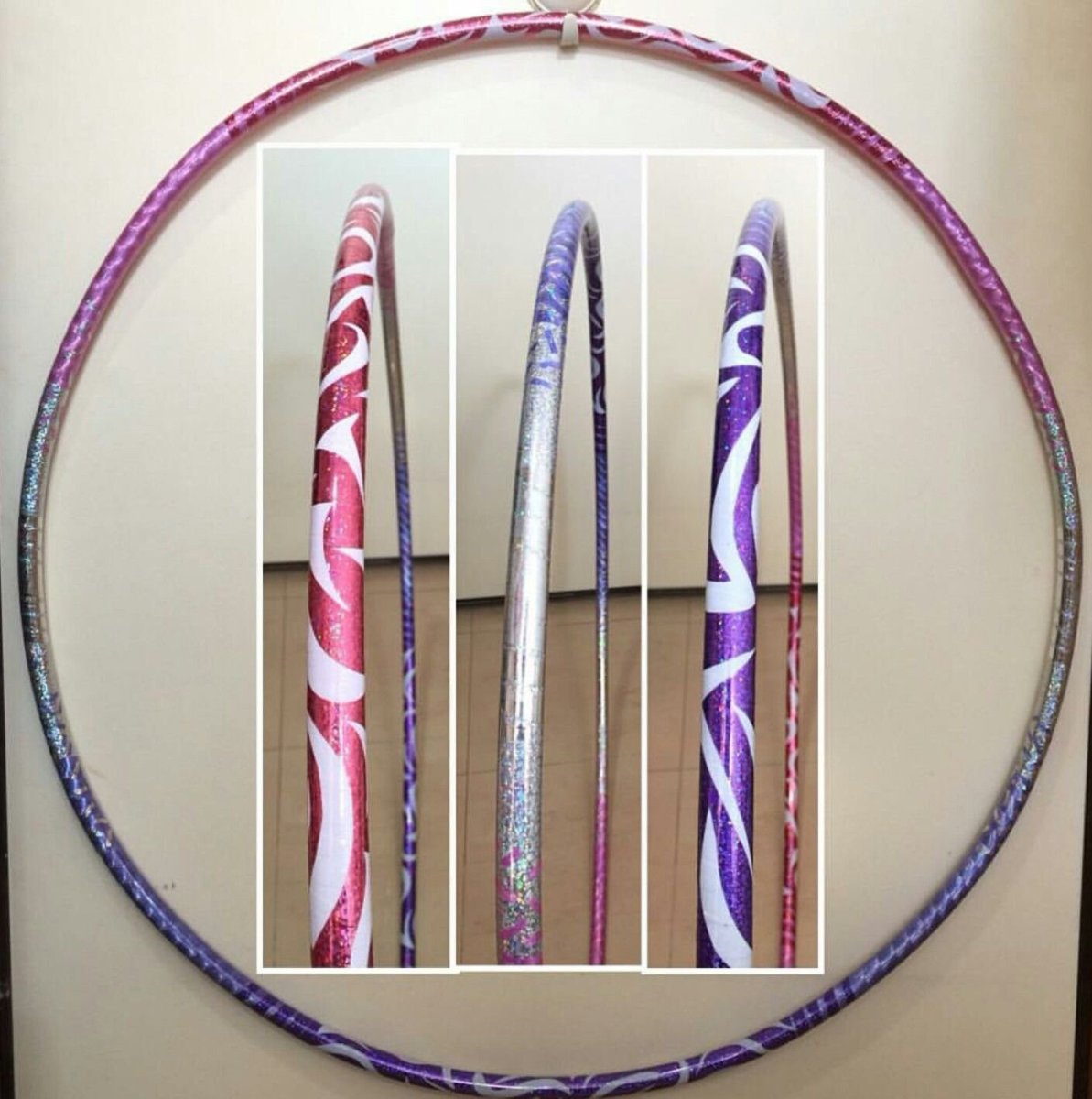 Обмотка обруча для художественной гимнастики