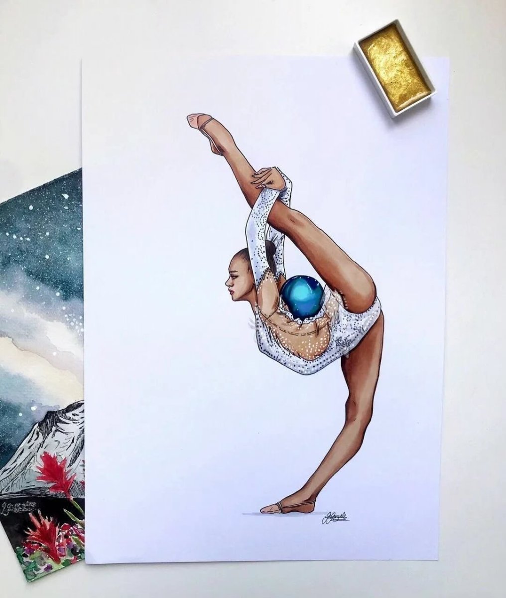 Художественные гимнастки рисунки