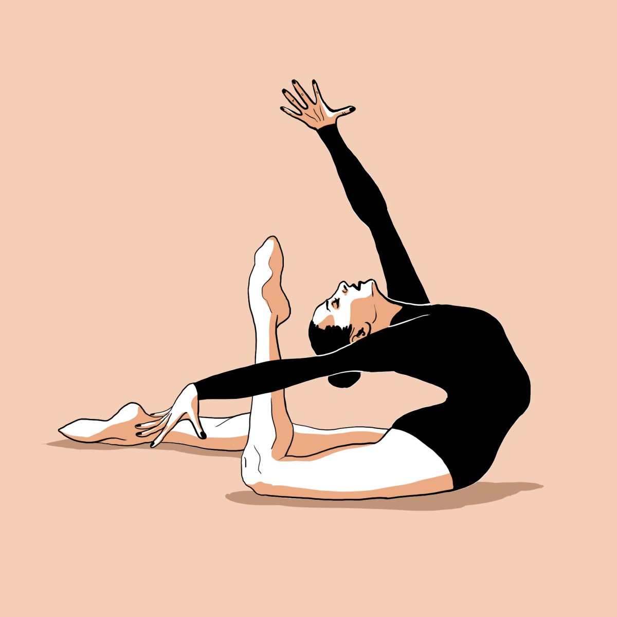 Гимнастка рисунок