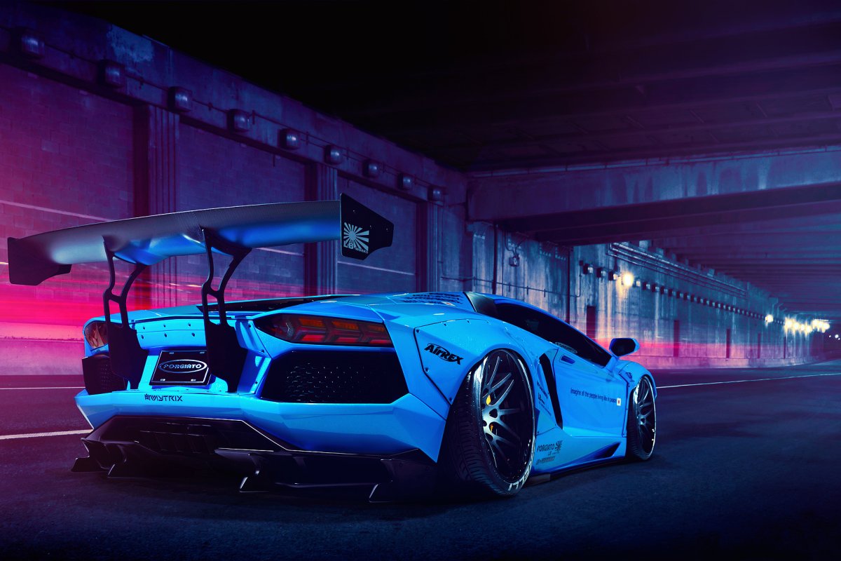 Lamborghini Aventador lp700-4 Blue