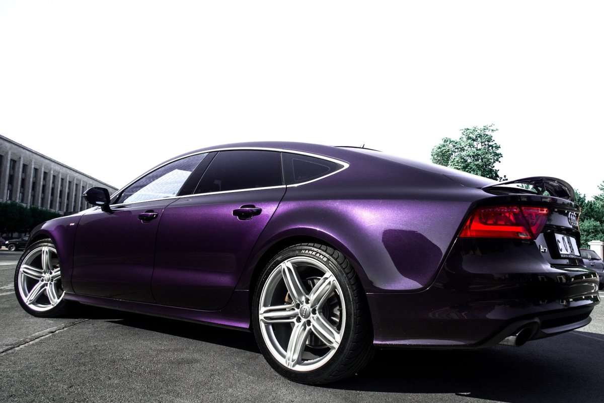 Audi a7 фиолетовая