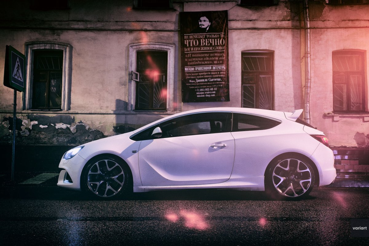 Opel Astra OPC White